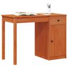 vidaXL Schreibtisch Wachsbraun 100 x 50 x 74 cm Massives Kiefernholz
