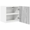 vidaXL H&auml;ngeschrank mit T&uuml;r 2 pcs Grau Sonoma und Wei&szlig; 40 x 31 x 40 cm