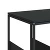 vidaXL Beistelltisch mit Rollen Schwarz 55x36x63,5 cm Holzwerkstoff