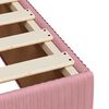 vidaXL Boxspringbett mit Matratze Rosa 140x190 cm Samt
