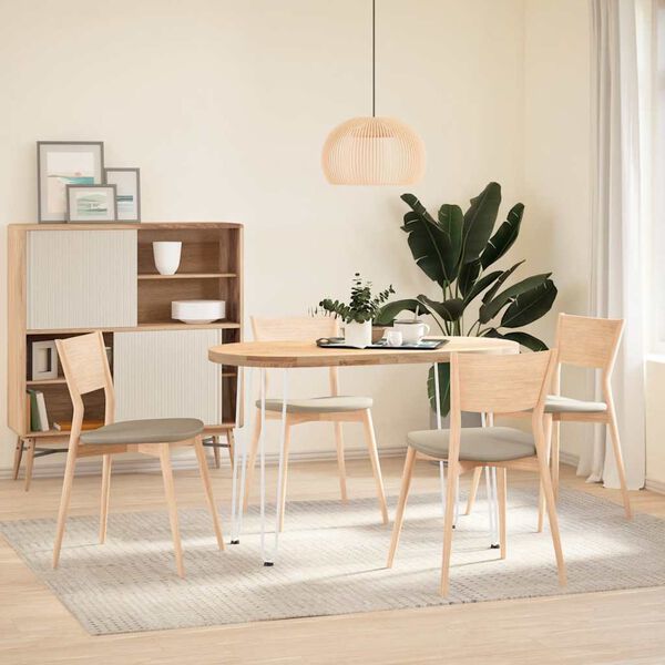 vidaXL Haarnadelbeine f&uuml;r Konsolentische 4 Stk. Wei&szlig; 72 cm Massivstahl