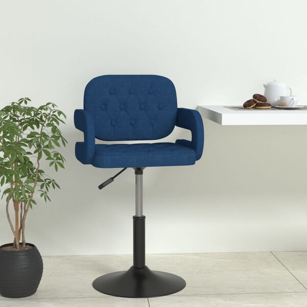 vidaXL Barhocker Blau Stoff