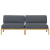 vidaXL Sofa Set Uni Anthrazit 240 x 92 x 69 cm Massivholz Akazie
