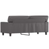 vidaXL 2-Sitzer-Sofa Grau 140 cm Kunstleder