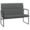 vidaXL Sitzbank Grau 100x64x80 cm Kunstleder