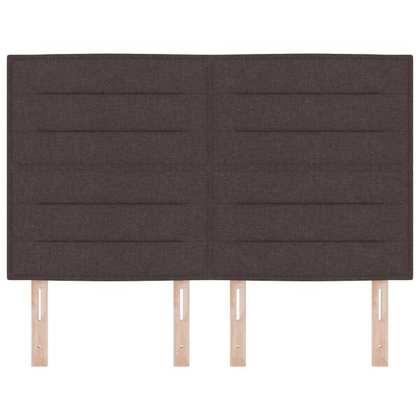 vidaXL Kopfteil Dunkelbraun 144 cm Stoff