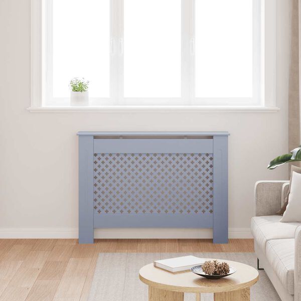 vidaXL Heizk&ouml;rperverkleidung Anthrazit 112x19x81,5 cm MDF