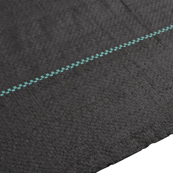 vidaXL Unkrautvlies Schwarz 1x25 m PP