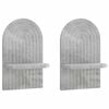 vidaXL Wandregal 2 stk. Betongrau 23 x 13,5 x 37,5 cm Holzwerkstoff