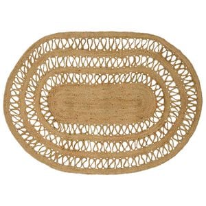 vidaXL Bereichsteppich Natur 100 x 152 cm Jute