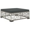 vidaXL 6-tlg. Garten-Lounge-Set mit Kissen Poly Rattan Grau
