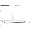 vidaXL Markise Schwarz 500 x 300 x 165 cm Polyester und Metall