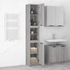 vidaXL Badschrank Grau Sonoma 32x34x188,5 cm Holzwerkstoff