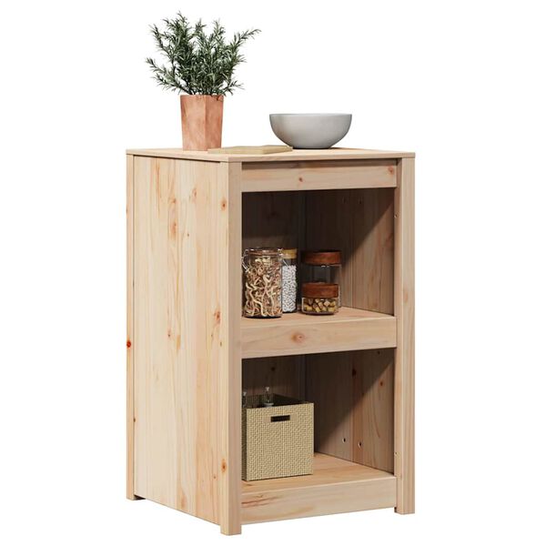vidaXL K&uuml;chenschrank mit Regal Braun Eichen-Optik 55 x 55 x 92 cm