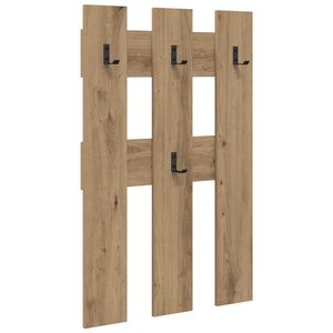 vidaXL Wandmontierter nachttisch Wandhalterung Artisan-Eiche