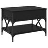 vidaXL Couchtisch Schwarz Eichen-Optik 70x50x50cm Holzwerkstoff