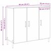 vidaXL Sideboard Altholz 90 x 34 x 80 cm Holzwerkstoff