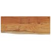 vidaXL Wandregal 80x30x3,8 cm Rechteckig Massivholz Akazie Baumkante