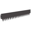 vidaXL Raseneinfassung 10 pcs 103 x 20 cm Metall Schwarz