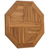 vidaXL Tischplatte 60x60x2,5 cm Achteckig Massivholz Teak