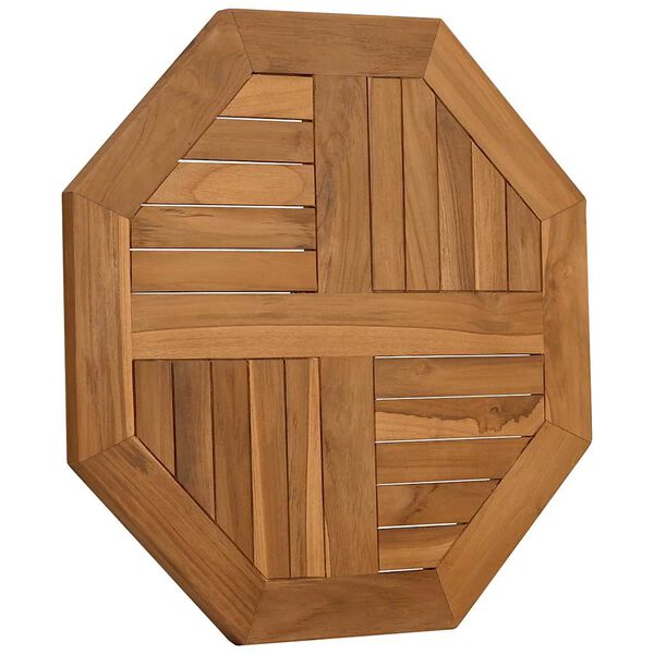 vidaXL Tischplatte 60x60x2,5 cm Achteckig Massivholz Teak