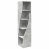vidaXL Eckschrank Beton Grau 32x32x140cm Holzwerkstoff