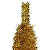 vidaXL Schlanker Weihnachtsbaum Golden 120 cm