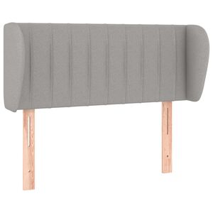 vidaXL Kopfteil mit Ohren Hellgrau 83x23x78/88 cm Stoff
