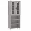 vidaXL Highboard Grau Sonoma 69,5x34x180 cm Holzwerkstoff
