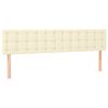 vidaXL Bettgestell ohne Matratze Creme 120x190 cm Kunstleder