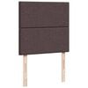 vidaXL Boxspringbett mit Matratze Dunkelbraun 90x200 cm Stoff