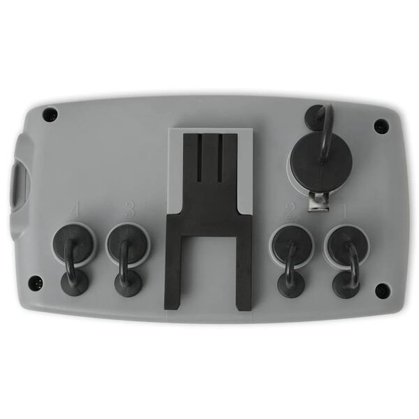 vidaXL Automatische Bewässerungsuhr 4-fach mit Feuchtigkeitssensor 3V