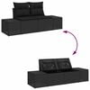 vidaXL Garten-Sofa-Set 9 pcs Schwarz Poly-Rattan