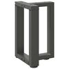 vidaXL Couchtischbeine T-Form 2 Stk. Anthrazit 28x25x(42-43) cm Stahl