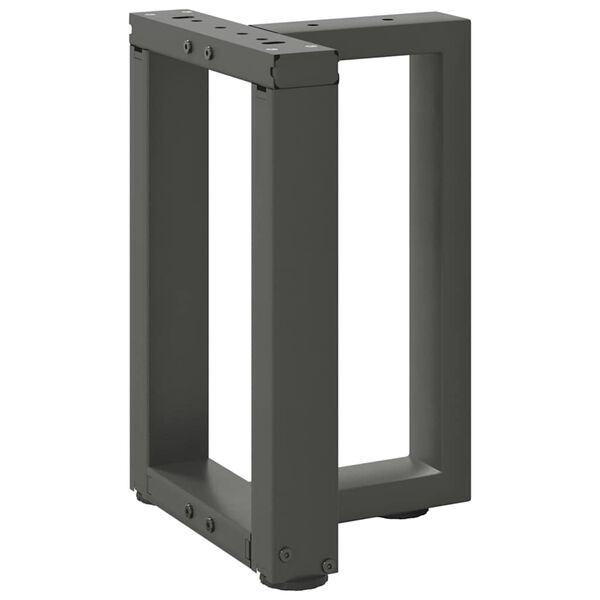 vidaXL Couchtischbeine T-Form 2 Stk. Anthrazit 28x25x(42-43) cm Stahl