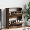 vidaXL Schuhschrank R&auml;uchereiche 63x24x81 cm Holzwerkstoff