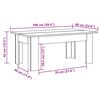 vidaXL Couchtisch Braun Eichen-Optik 100x60x42 cm Holzwerkstoff