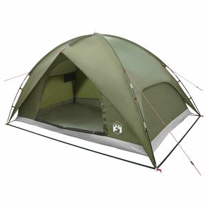 vidaXL Campingzelt mit Regenhaube wasserdicht 4 Personen Olivgr&uuml;n