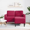 vidaXL 2-Sitzer-Sofa mit Chaiselongue L-Form Weinrot 125 cm Samt