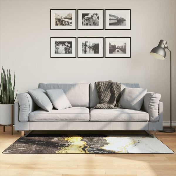 vidaXL Teppich Waschbar Mehrfarbig 80x150 cm