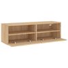 vidaXL TV-Wandschrank Sonoma-Eiche 100x30x30 cm Holzwerkstoff