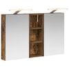 vidaXL Badezimmerschrank-Set 3 pcs 80 x 10,5 x 50 cm Holzwerkstoff