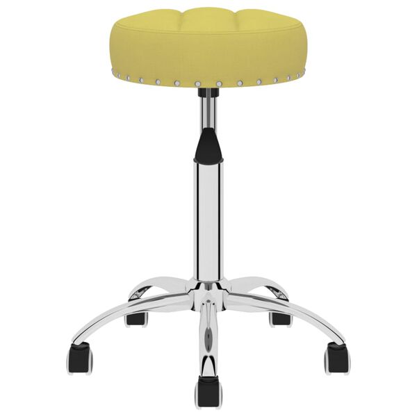 vidaXL Esszimmerst&uuml;hle 4 Stk. Drehbar Gr&uuml;n Stoff