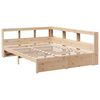 vidaXL Massivholzbett mit Regal ohne Matratze 160x200 cm Kiefernholz