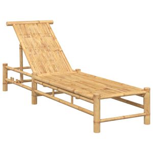 vidaXL Sonnenliege 55x199x30 cm Bambus