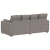 vidaXL Modulares Sofa mit Kissen Taupe