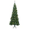 vidaXL Eckiger k&uuml;nstlicher Weihnachtsbaum Gr&uuml;n 240 cm PVC und Metall