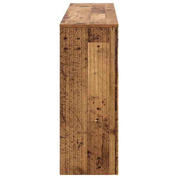 vidaXL Konsolentisch Gestreift Altholz 155 x 29 x 74 cm Holzwerkstoff