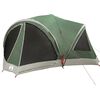 vidaXL Familienzelt f&uuml;r 10 Personen Gr&uuml;n und Grau 460 x 430 x 214 cm