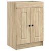 vidaXL Unter dem Waschbecken Badschrank Sonoma-Eiche 56 x 37,5 x 81 cm